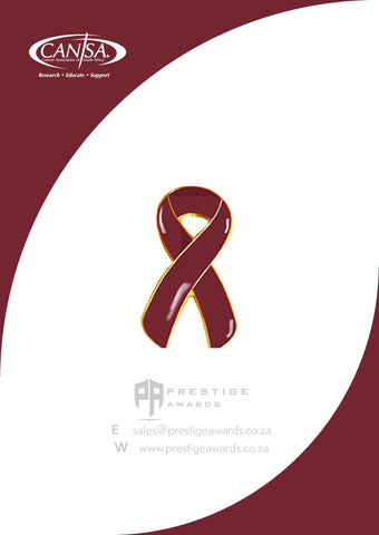 Bone Marrow Cancer(Burgundy) Awareness ribbon