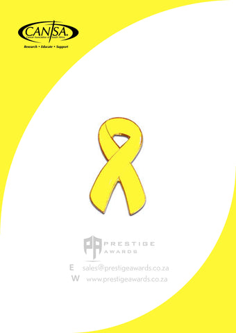 Suicide Prevention & Spina Bifida(Yellow)Awareness ribbon