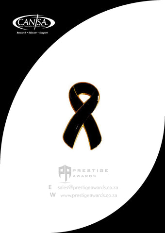 Skin Cancer (Black) Awareness ribbon